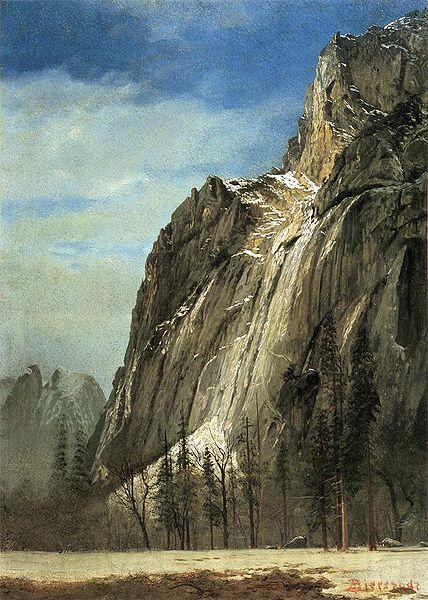 Albert Bierstadt Cathedral Rocks, A Yosemite View